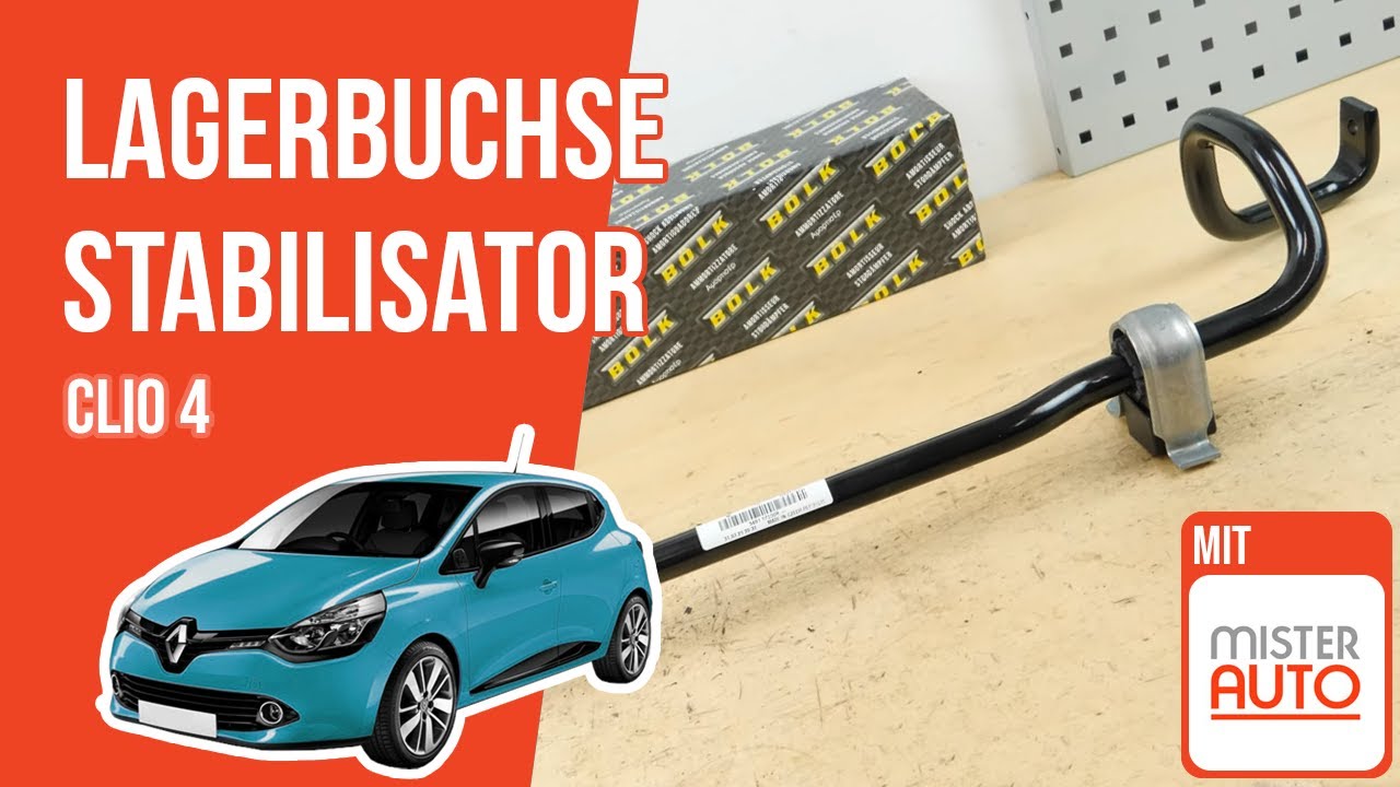 Wie Clio 4 Silentblock des Stabilisators wechseln 🚗