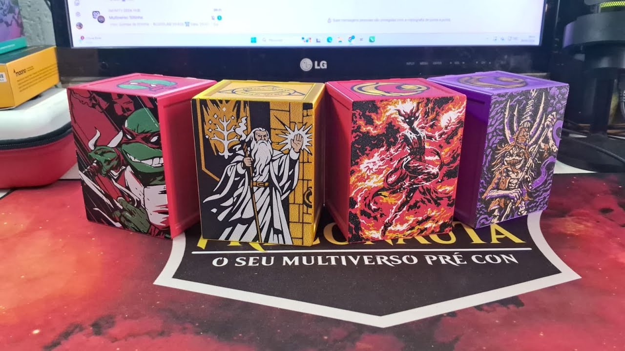 UNBOXING DE PRODUTOS - TCGBOX - As melhores DeckBox 3D!!!! - Magic The Gathering - TCG - Cardgame