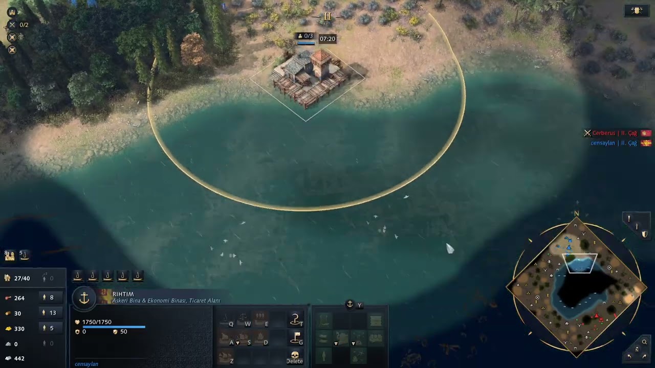 S12E046 Platin 1v1 Sıralı Oyun #aoe4 - MAKEDON vs Sengoku - Denizi alan oyunu alır