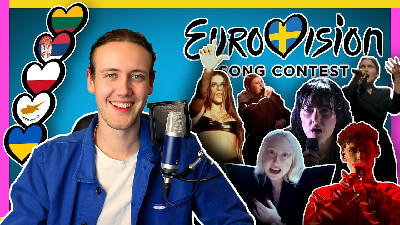 Reagerar på Eurovision Song Contest 2024! - DEL 1 - UKR, CYP, POL, SRB, LTU