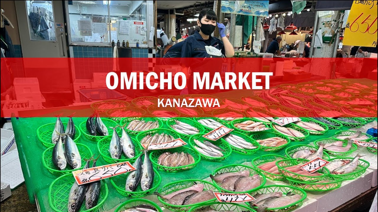 Omicho Market Kanazawa - Lunch, dry goods and Knives shopping