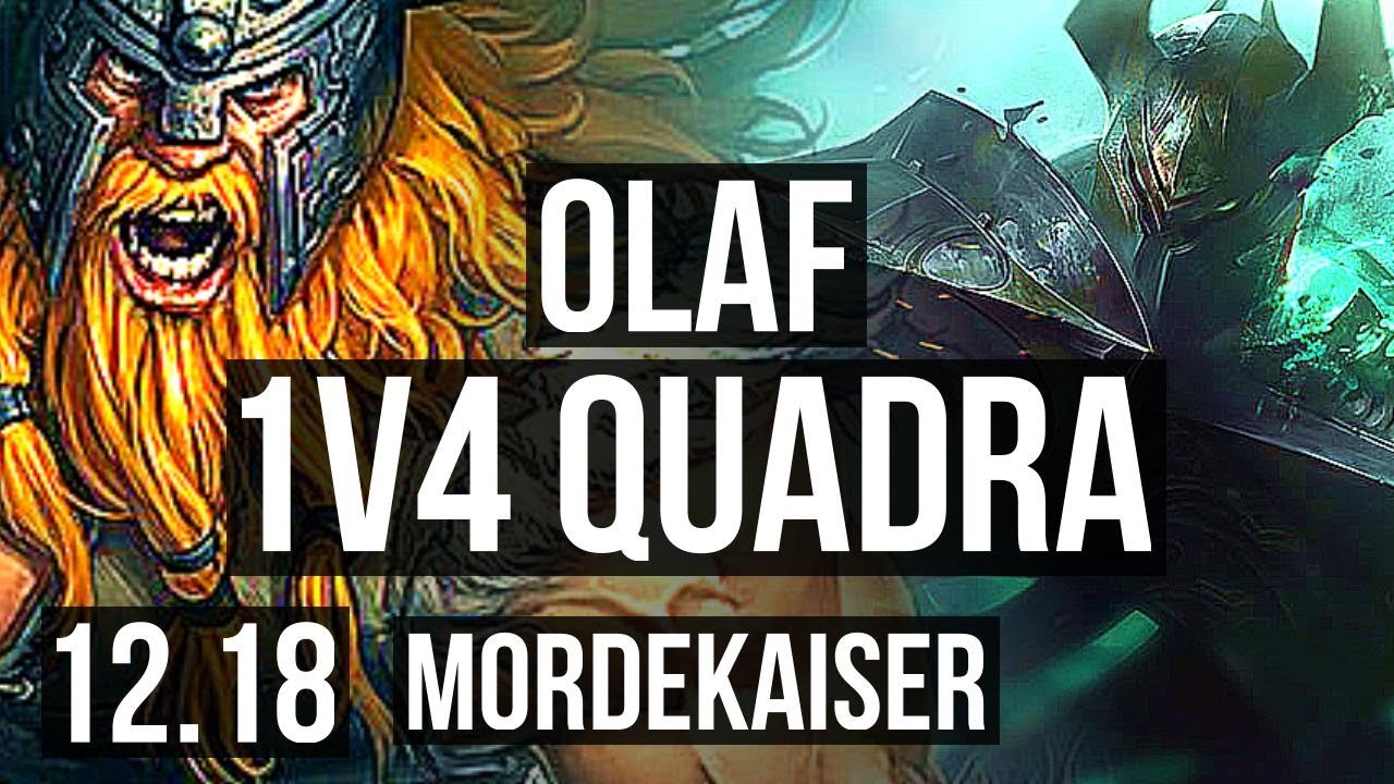 OLAF vs MORDE (TOP) | 1v4 Quadra, 15 solo kills, 67% winrate, Dominating | EUW Master | 12.18