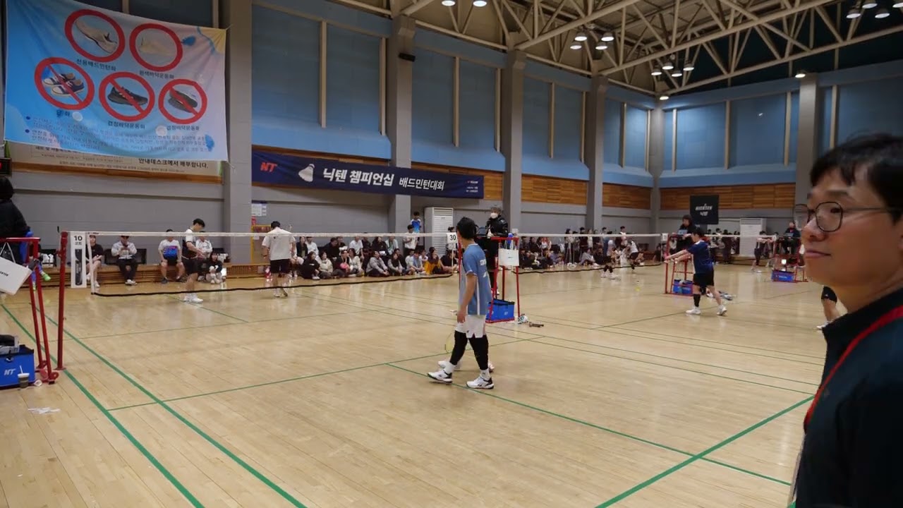 2026 제1회 닉텐 배드민턴 챔피언십 설날대회 준자강 남복 우지호 이인규 VS 오현성 강지욱