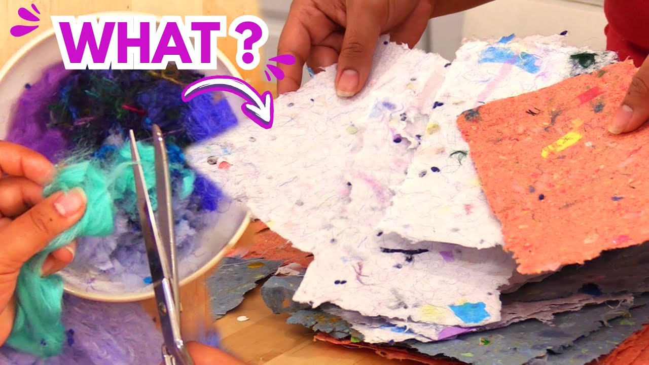 Make Paper from Wool, Trash & Scraps (Easy DIY Tutorial)
