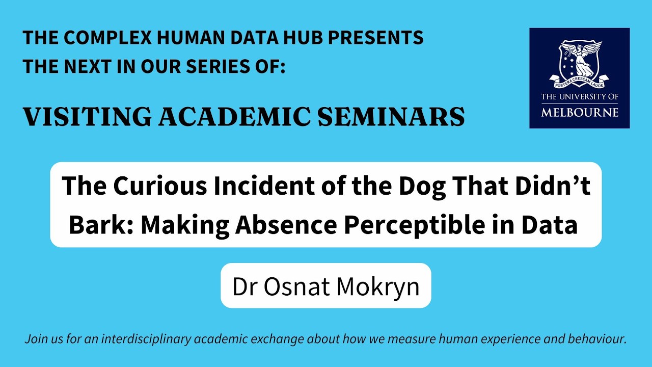 Dr Osnat Mokryn: The Curious Incident of the Dog That Didn't Bark Making Absence Perceptible in Data