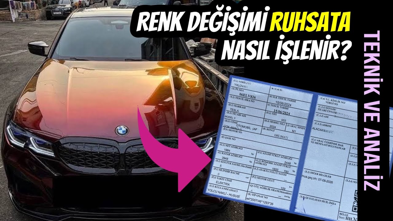 Renk Değişimi Ruhsata Nasıl İşletilir? | Masrafı ve Cezası Ne Kadar?