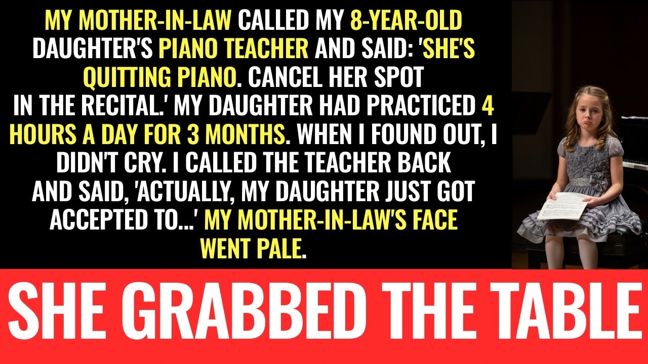 My Mother-in-Law Told My 8-Year-Old's Piano Teacher She Was 