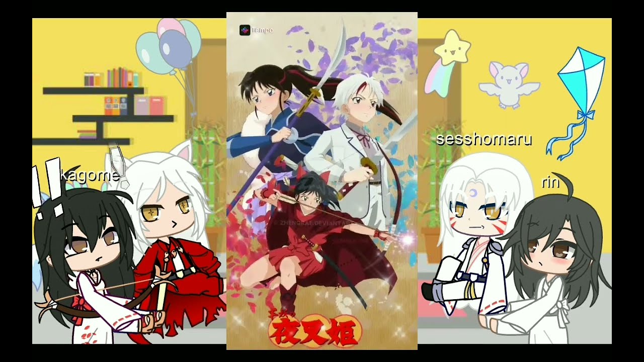 Past Sesshomaru/Inuyasha react to ||yashahime|| - gacha club