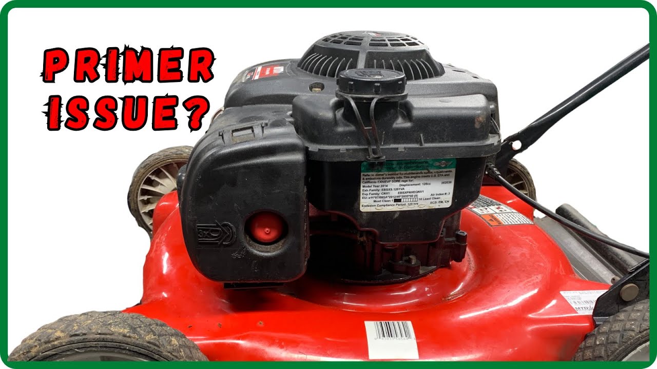 Mower Engine Prime Issue? Try This Before Replacing your Carburetor!