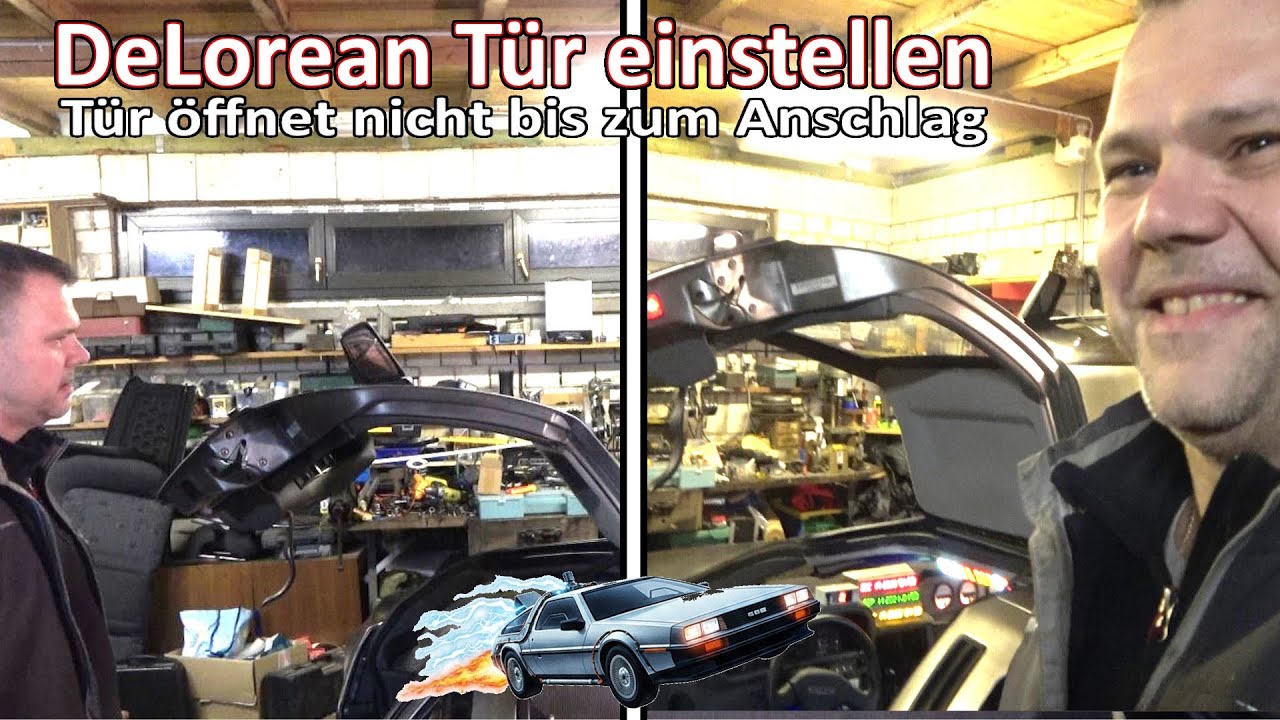DeLorean DMC-12 Gullwing Door Adjustment: Torsionsstäbe Flügeltüren einstellen Anleitung