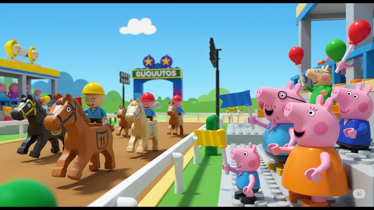 Prasátko Peppa miluje koně! 🐴💖 Peppa Pig