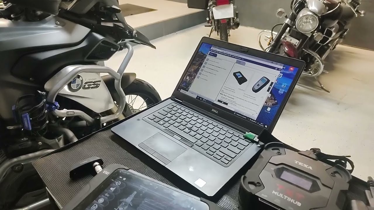BMW R1200GS RT GTL– Programowanie nowych czujników RDC (TPMS) | Tester BMW vs TEXA | Motobonus