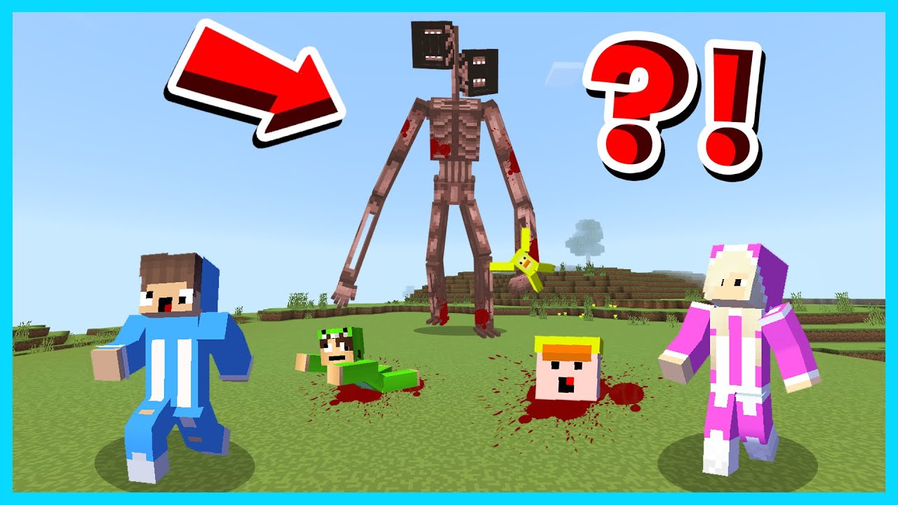 MIPAN & ZUZUZU DI KEJAR MONSTER SIREN HEAD YANG MENGERIKAN DI MINECRAFT SURVIVAL! SEREM BANGET