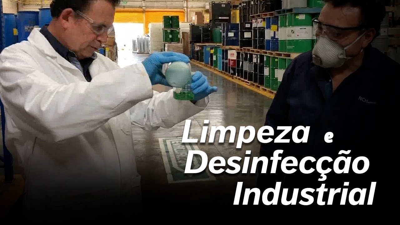 Processo de limpeza e desinfecção industrial