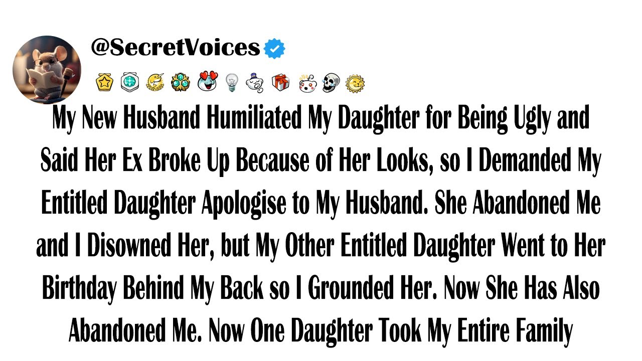 My New Husband Humiliated My Daughter for Being Ugly and Said Her Ex Broke Up Because of Her Look...