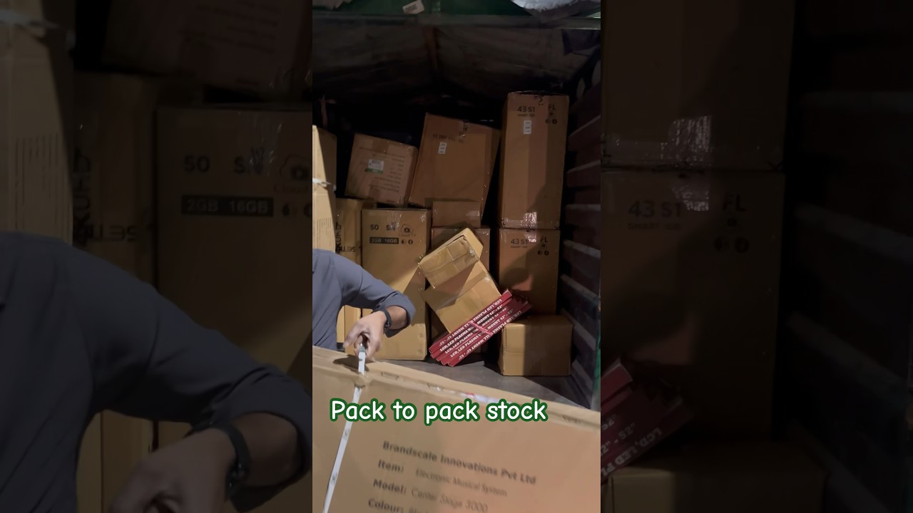 Led tv stock pack to pack