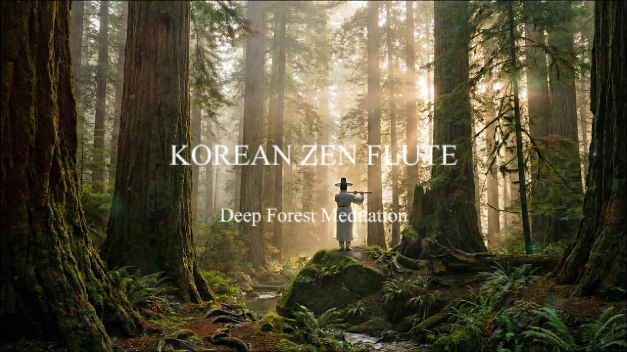 Deep Forest Zen: Korean Bamboo Flute & Soft Wind | Calm Meditation Music