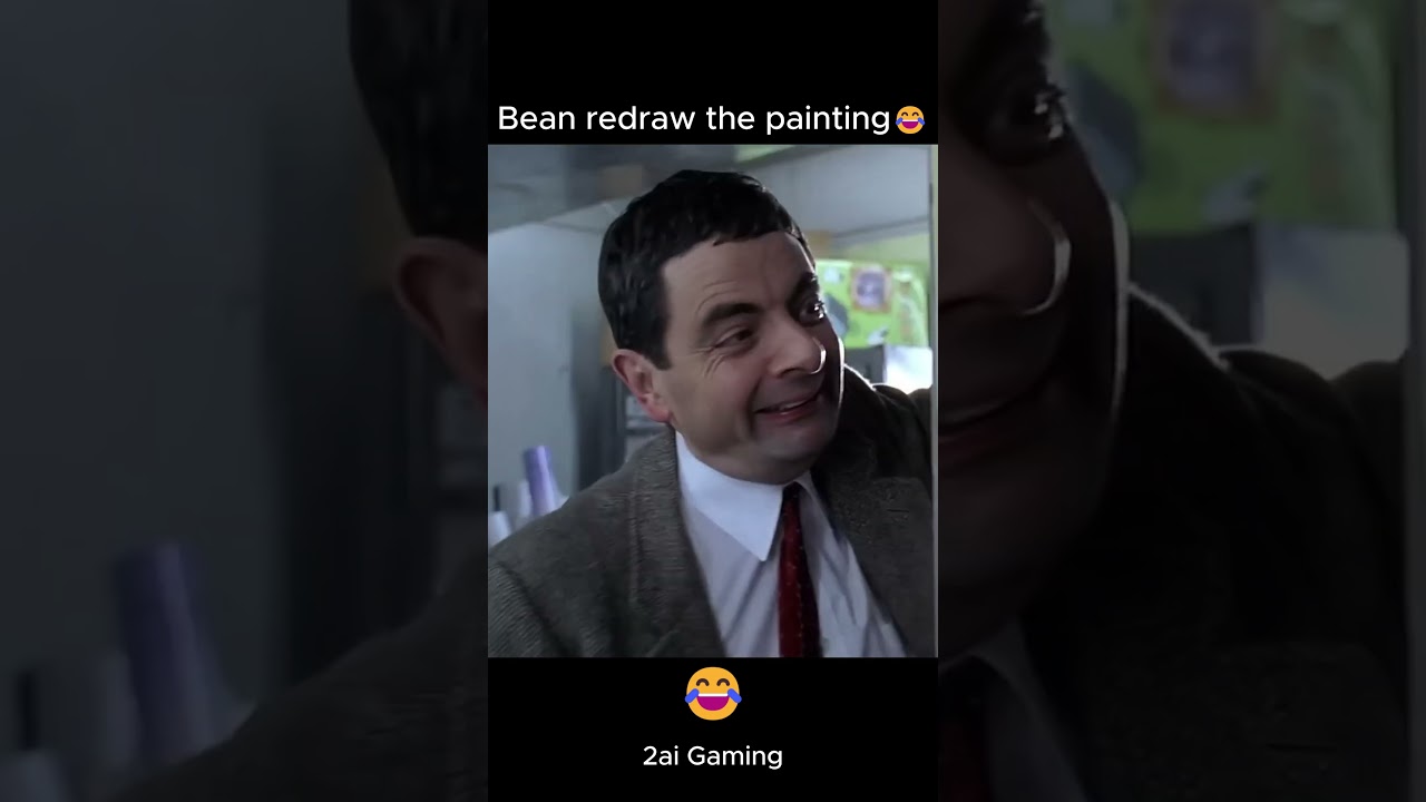 Bean redraw the painting | mr bean art disaster reaction | mr.bean creates art_ mr.bean art disaster