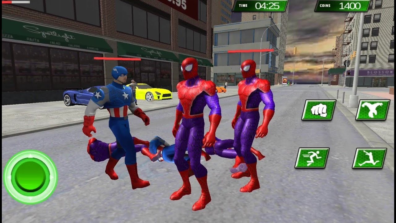 Spider Hero Vs Yellow Hulk Vs Ironman Vs Spider | Immortal Legend Superhero Battle -Android GamePlay