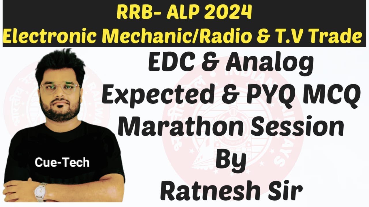 || RRB ALP 2024 || Marathon Session PYQ & Expected || Electronic Mechanic| Radio & TV By Ratnesh sir
