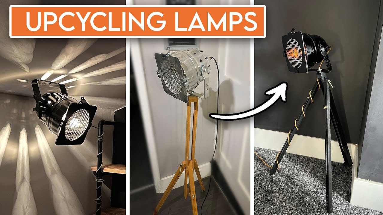 Retro Theatre Lamp Upcycle | Vintage Lighting Restoration DIY