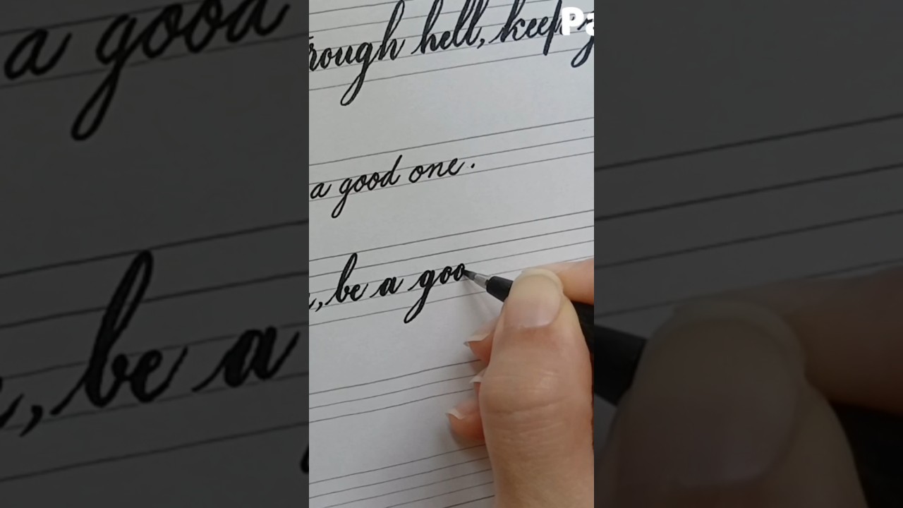 Good copperplate | #copperplate #calligraphy #good #brushpen