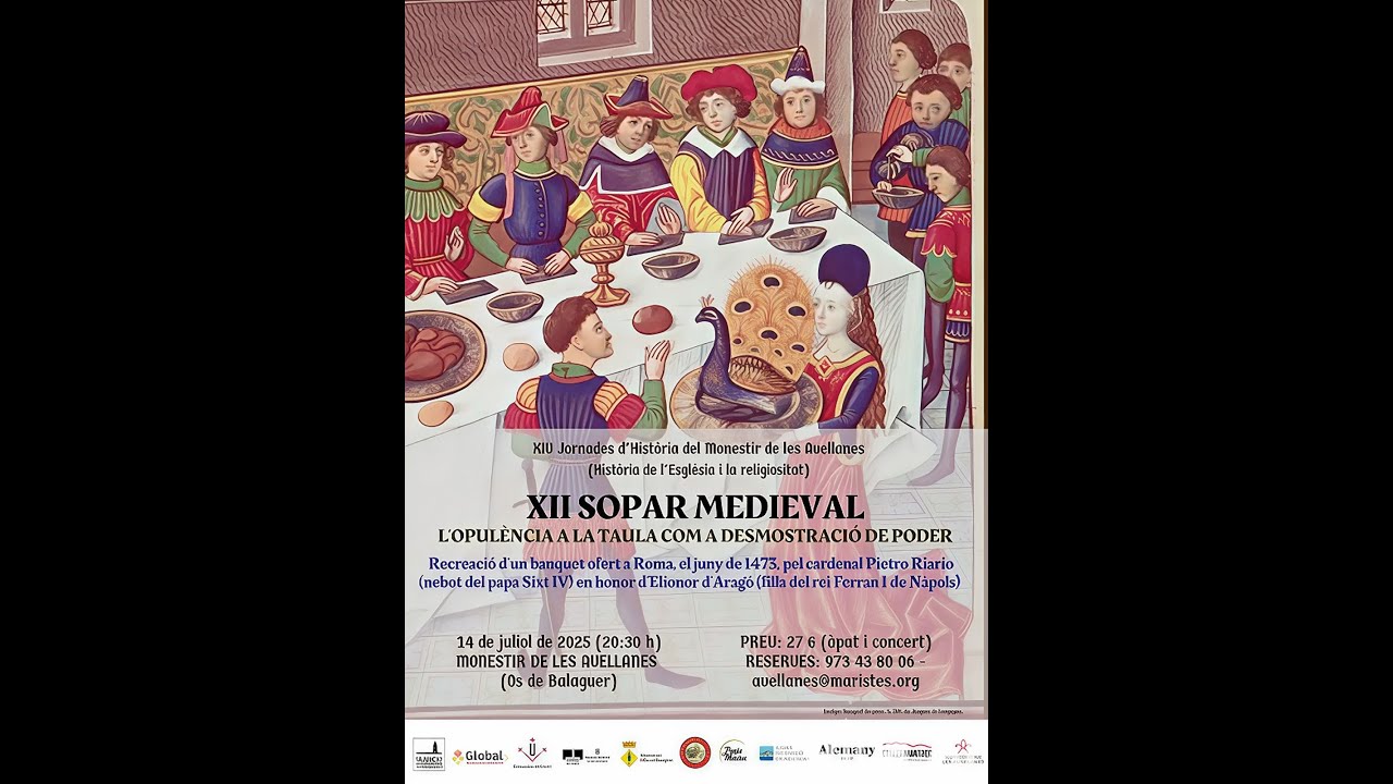 12è Sopar Medieval Monestir de les Avellanes