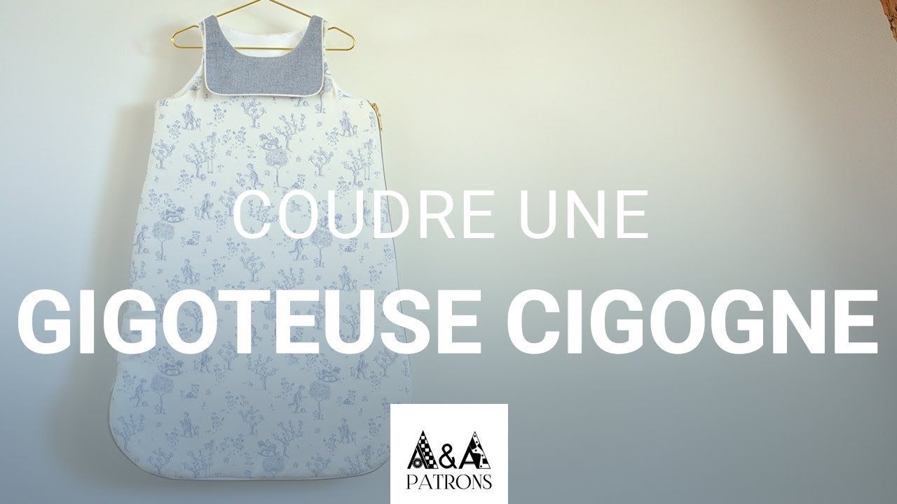 Patron Couture / Coudre une gigoteuse à col marin Cigogne