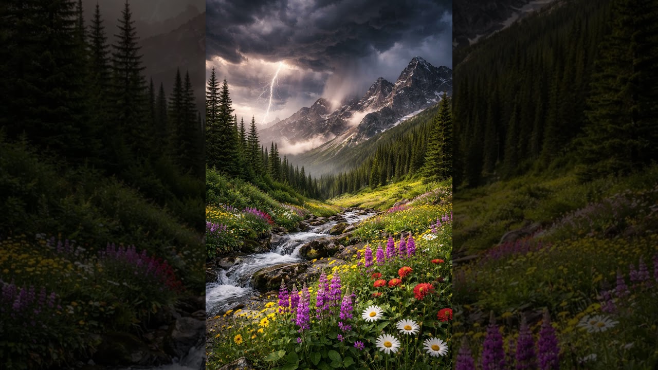 Stormy Spring in the Mountains