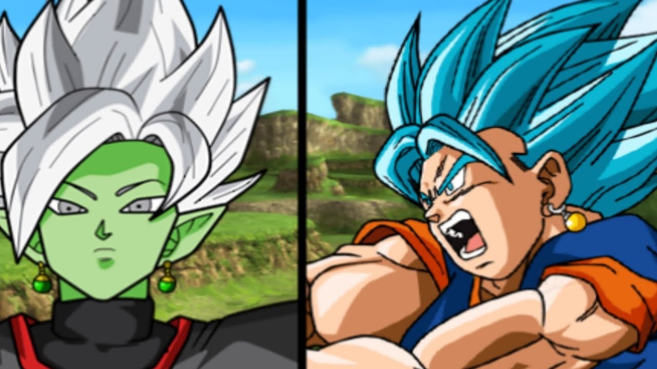 Zamasu fused vs vegeto blue