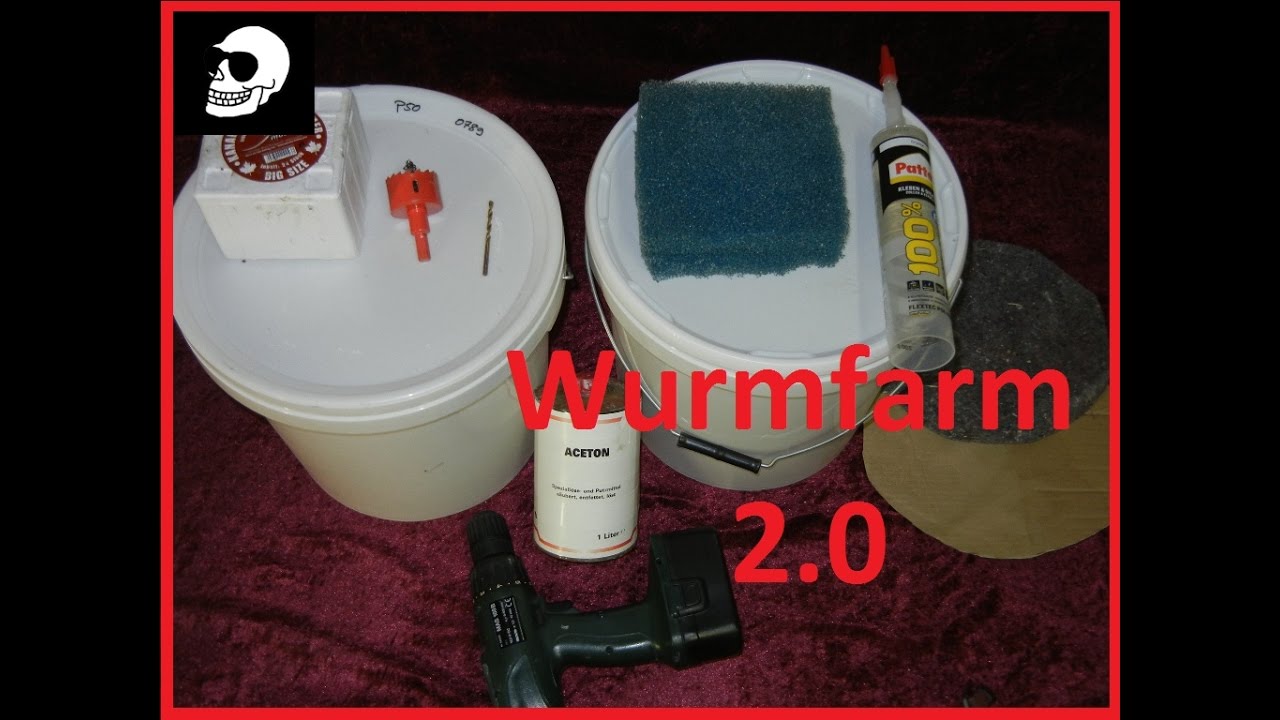 Wurmfarm 2.0 Tauwürmer / Wurmzucht selber bauen! für 2017