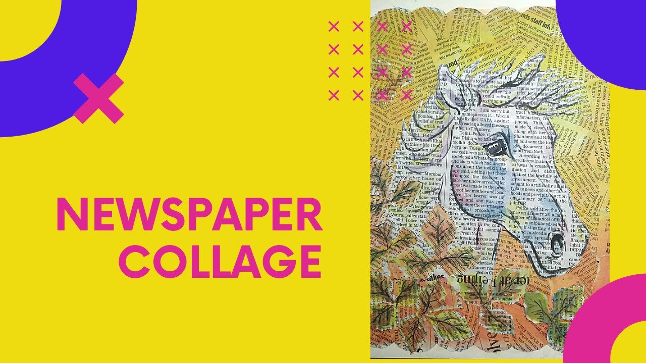 Newspaper collage | Horse