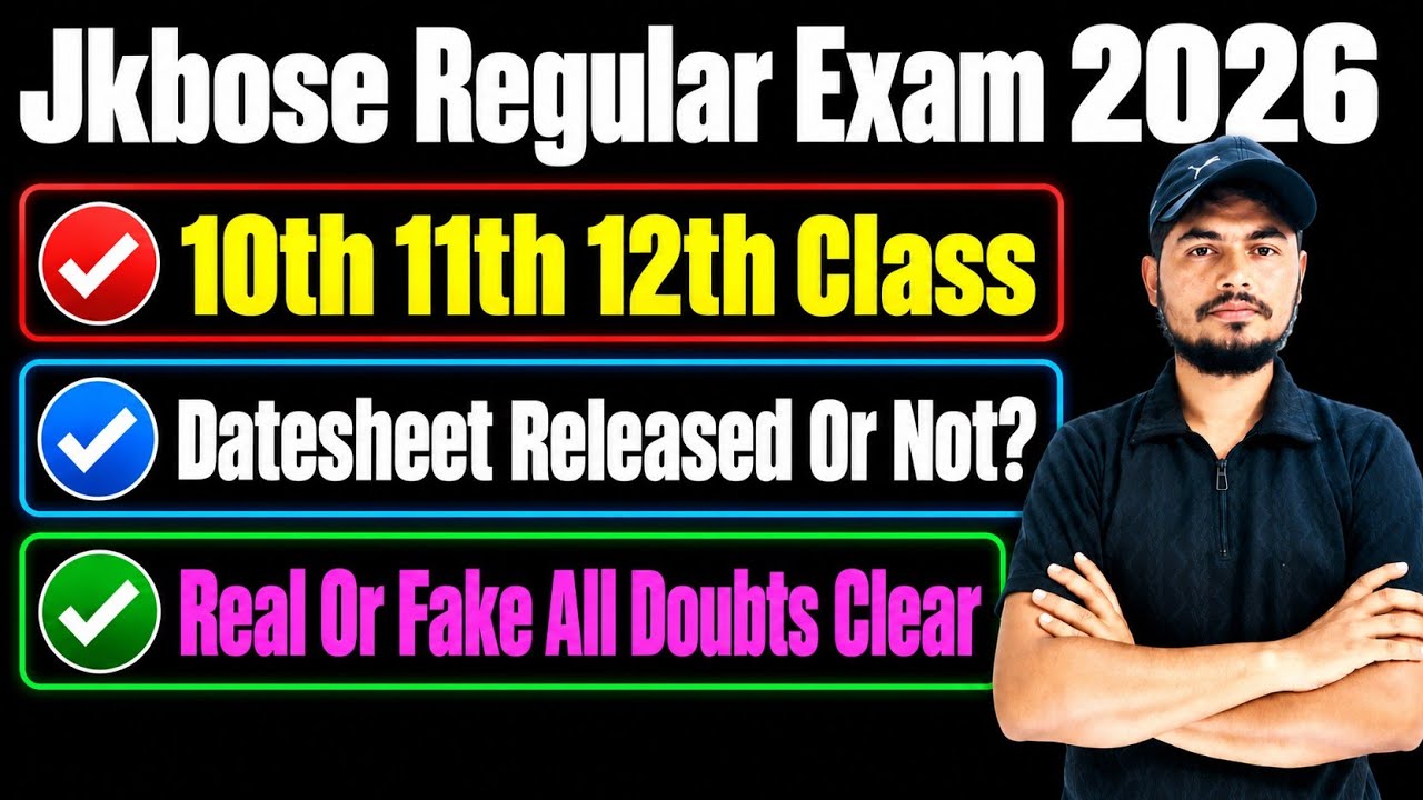 Jkbose 10th 11th 12th | Annual Regular 2026 | Datesheet Released Or Not | Real Or Fake?