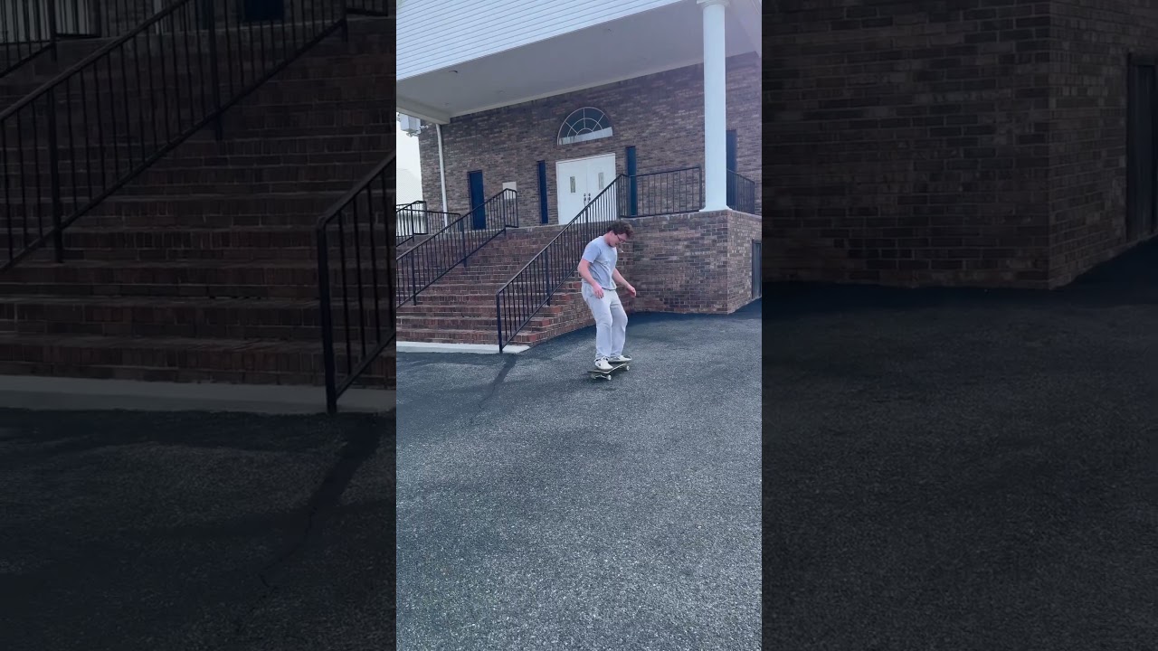 Ollie in the Smokey Mountains #skateboardingisfun #smokeymountains #explore #fyp #skateboard #ollie