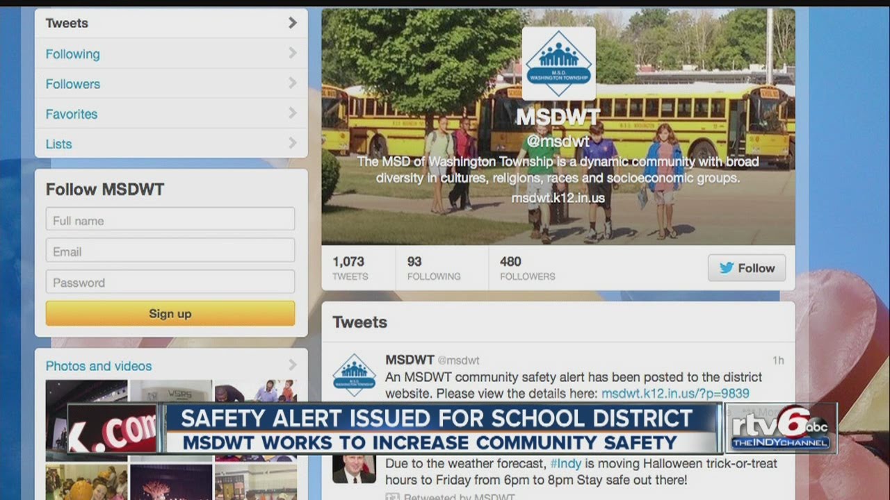 Washington Township schools issue community safety alert