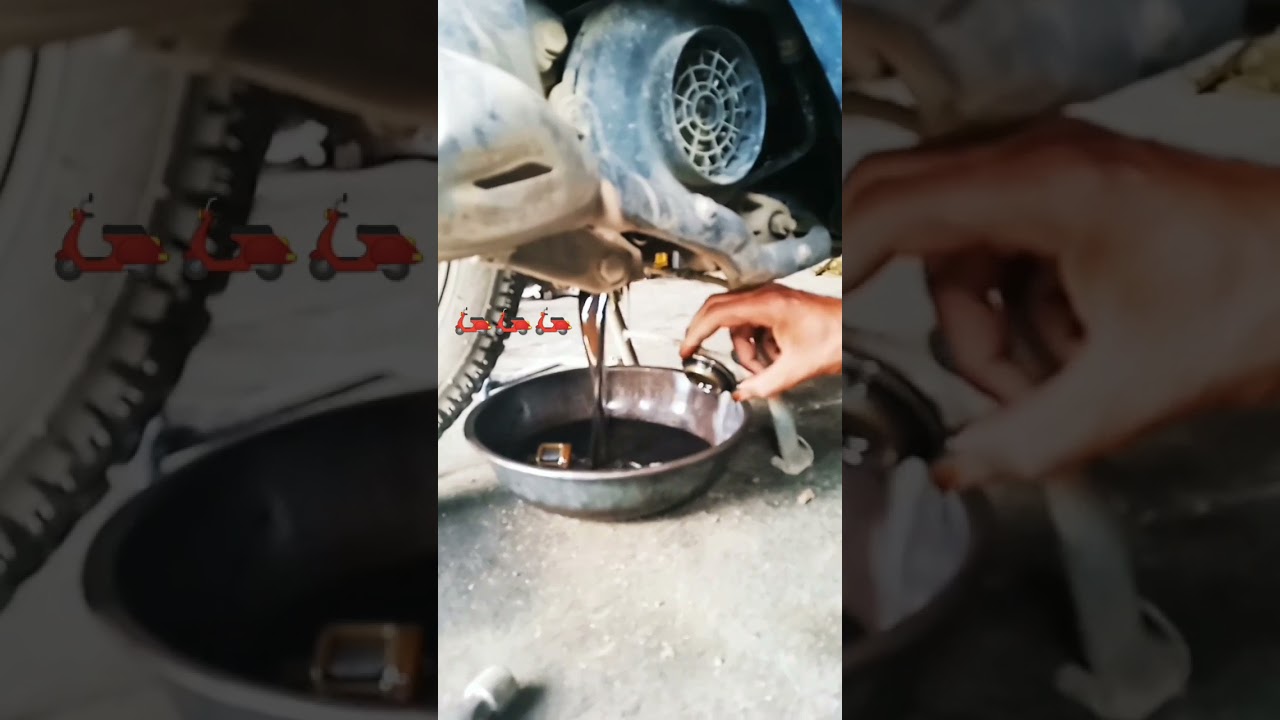 how to scooty ka oil change #viral #youtubeshort #shorts