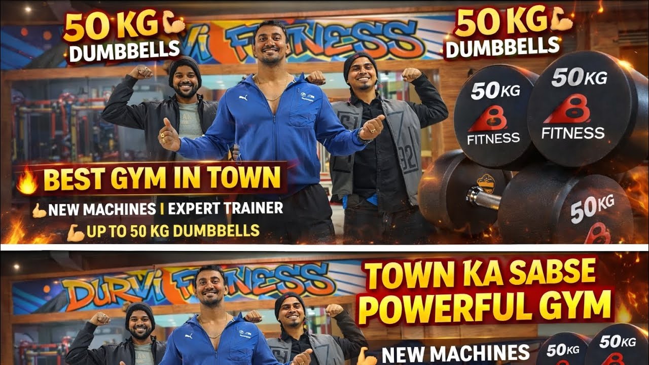 New Gym Opening 🏋️‍♂️ | Best Gym In Town (Durgapur) | 50 KG Dumbbells