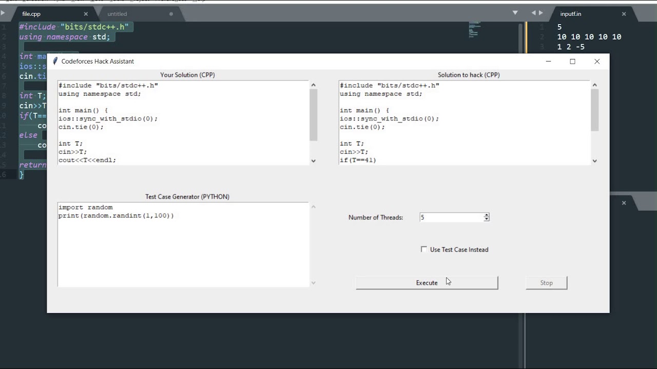 Codeforces Hack Assistant