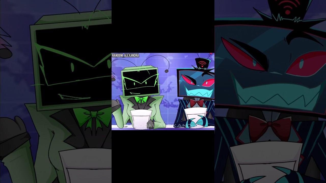 Attention breaking news 🗣️ ft: vee💚 vox 🩵 #dandysworld #hazbinhotel #animation #fpy #trend