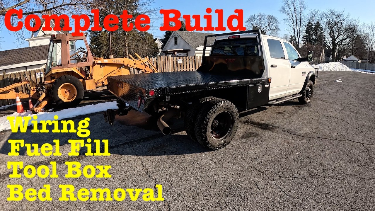 How to install flatbed on truck
