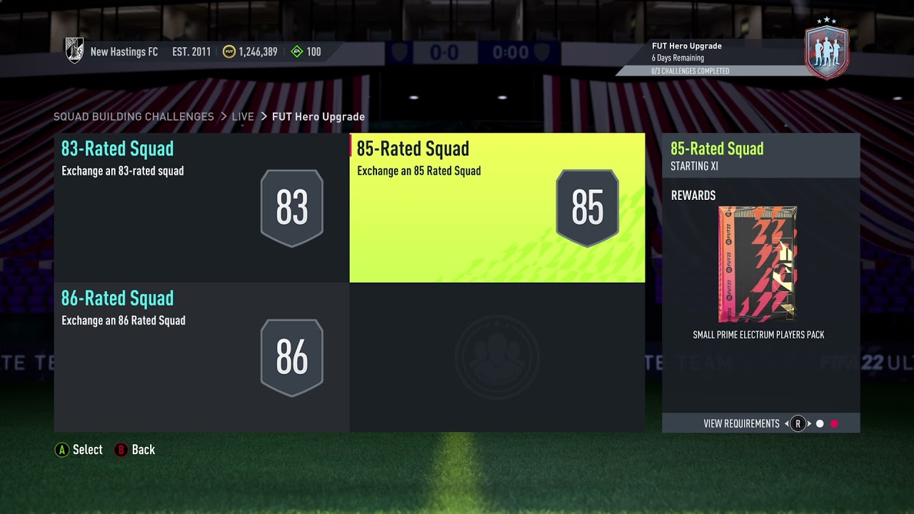 FUT Hero Upgrade SBC FIFA 22