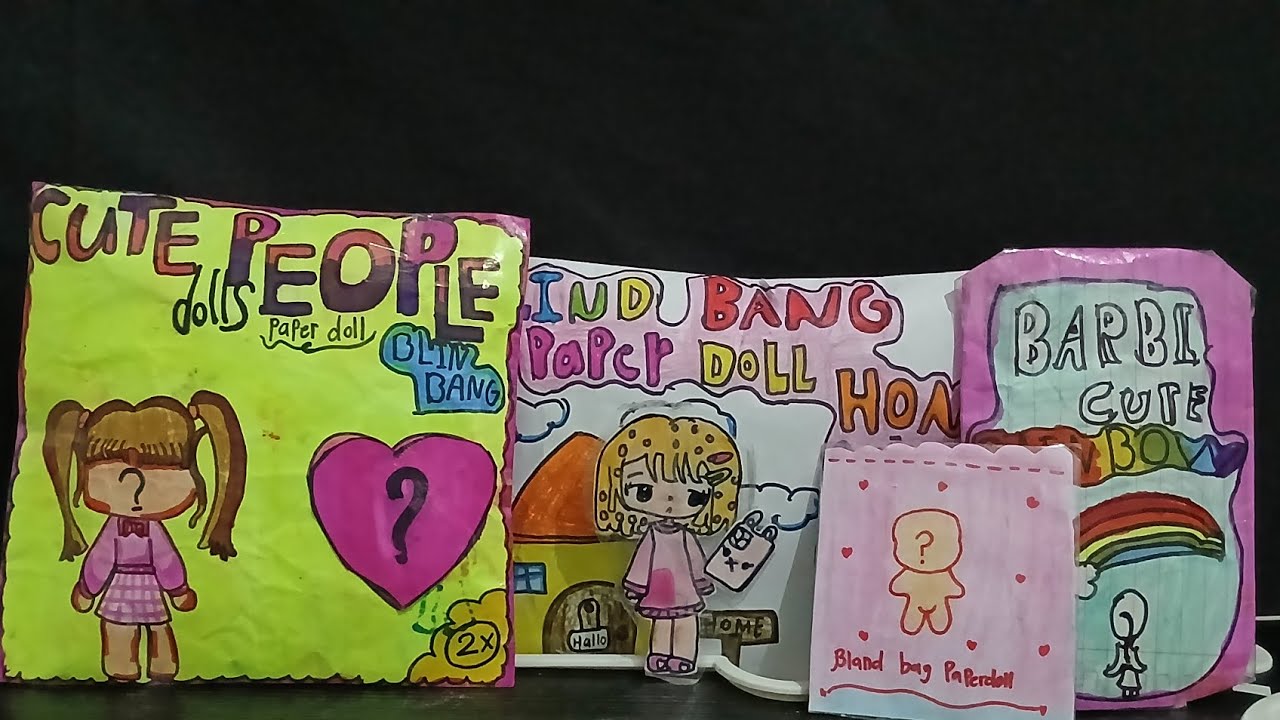 handmade paperdoll blind bag 😍 #paperdoll 