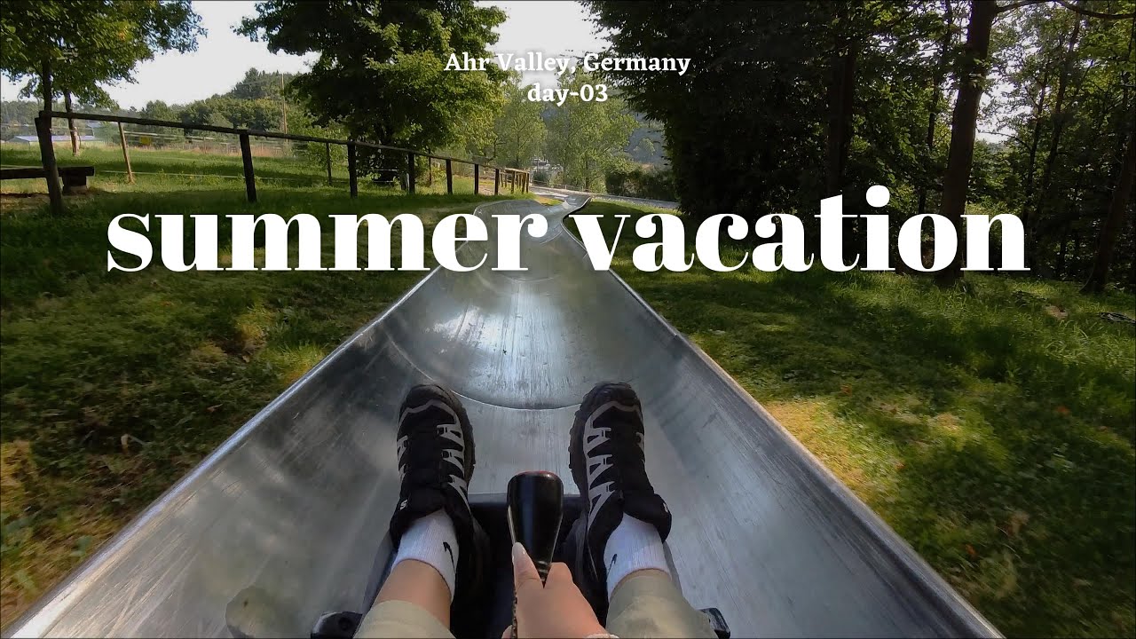 Day 3 Summer vacation in Ahr Valley, Germany | Tobogganing | Secret German cold war nuclear bunker