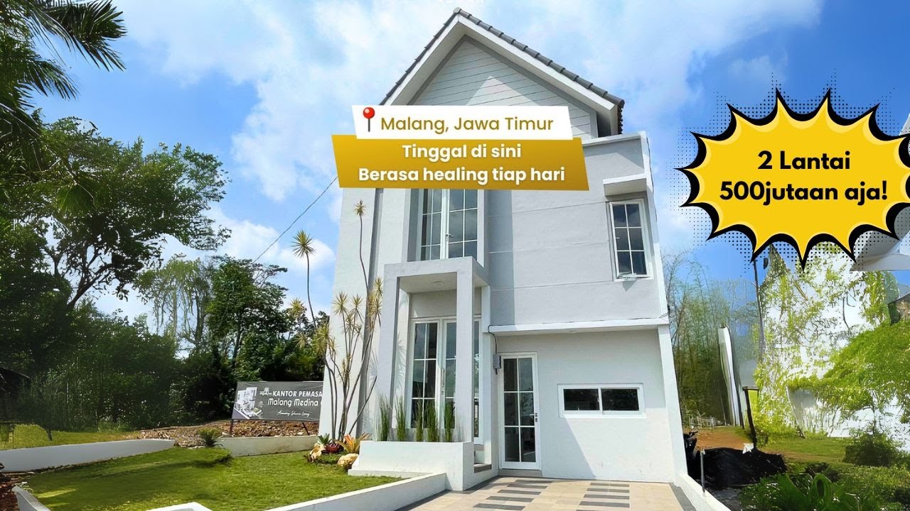 RUMAH RASA VILLA di MALANG! 2 Lantai Harga 500jutaan aja | Cocok Buat Keluarga Muda & Adem Banget!