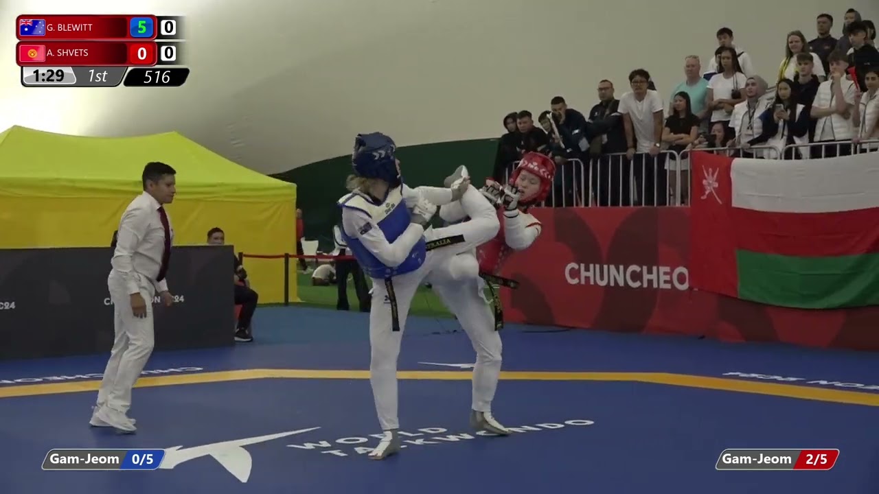 516 Round of 32 Women  63kg AUS G  BLEWITT KGZ A  SHVETS