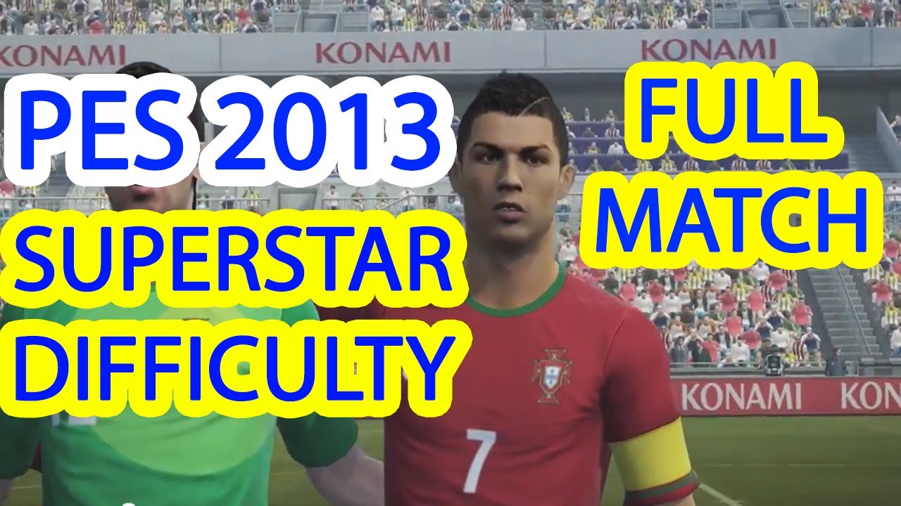 PES 2013 | SuperStar Difficulty | Portugal v Italy FULL Match
