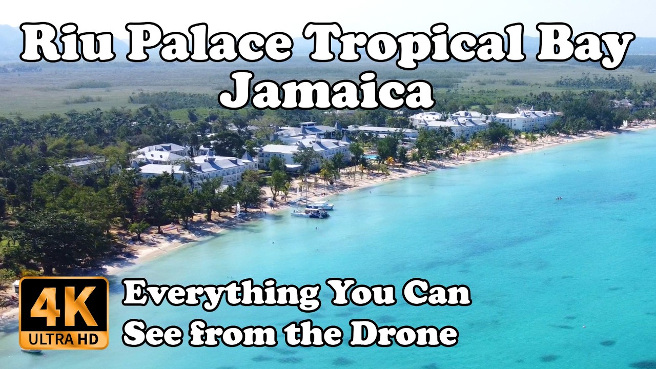 Hotel Riu Palace Tropical Bay, Negril, Jamaica from Drone in 4K