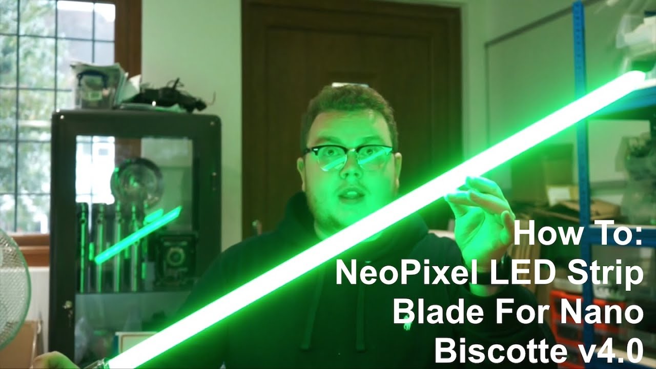 How To: Make a Custom Lightsaber NeoPixel/LED Strip Blade For Nano Biscotte v4.0 Soundboard