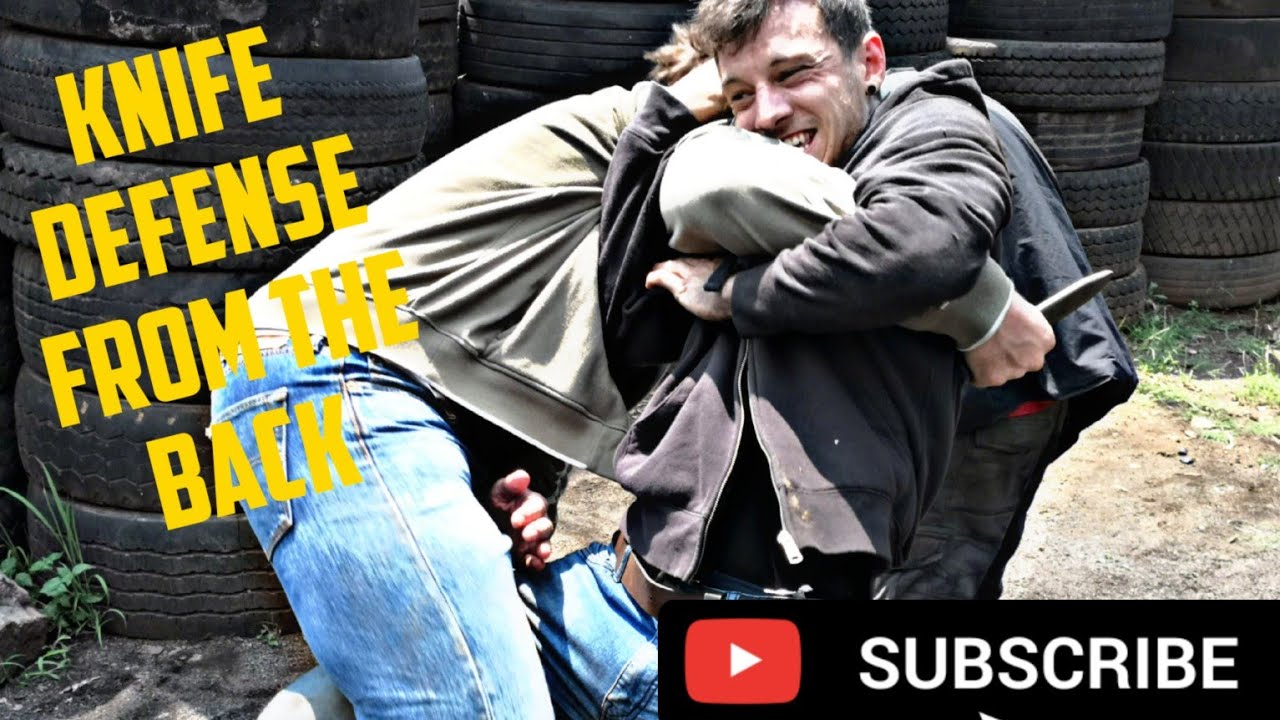 Knife defense from the back... Realistic effective self defense training.