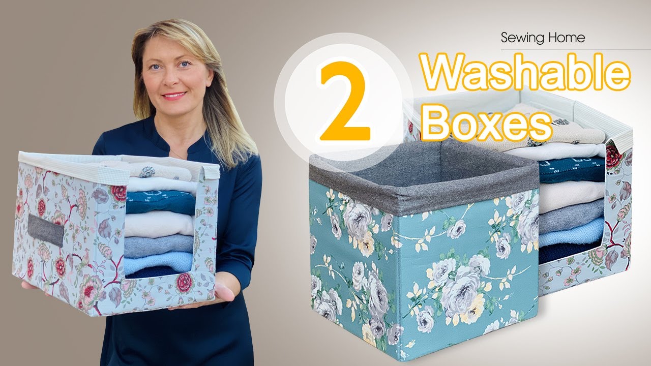 Don't buy boxes anymore / Make washable boxes for your home